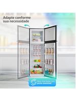 Geladeira Refrigerador HQ Defrost 290 Litros Preto/Cinza HQ-290RDF 220V