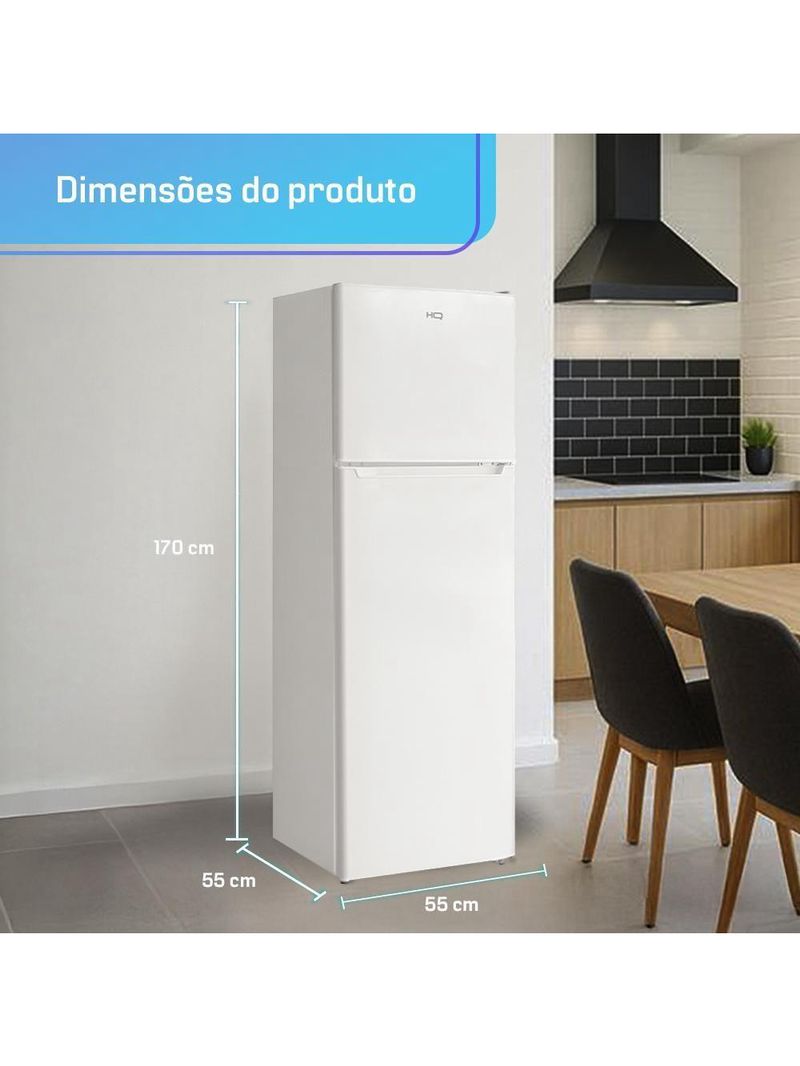 Geladeira Refrigerador HQ Defrost 290 Litros Branco HQ-290RDF 220V