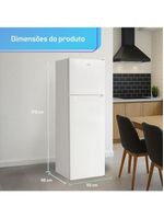 Geladeira Refrigerador HQ Defrost 290 Litros Branco HQ-290RDF 110V