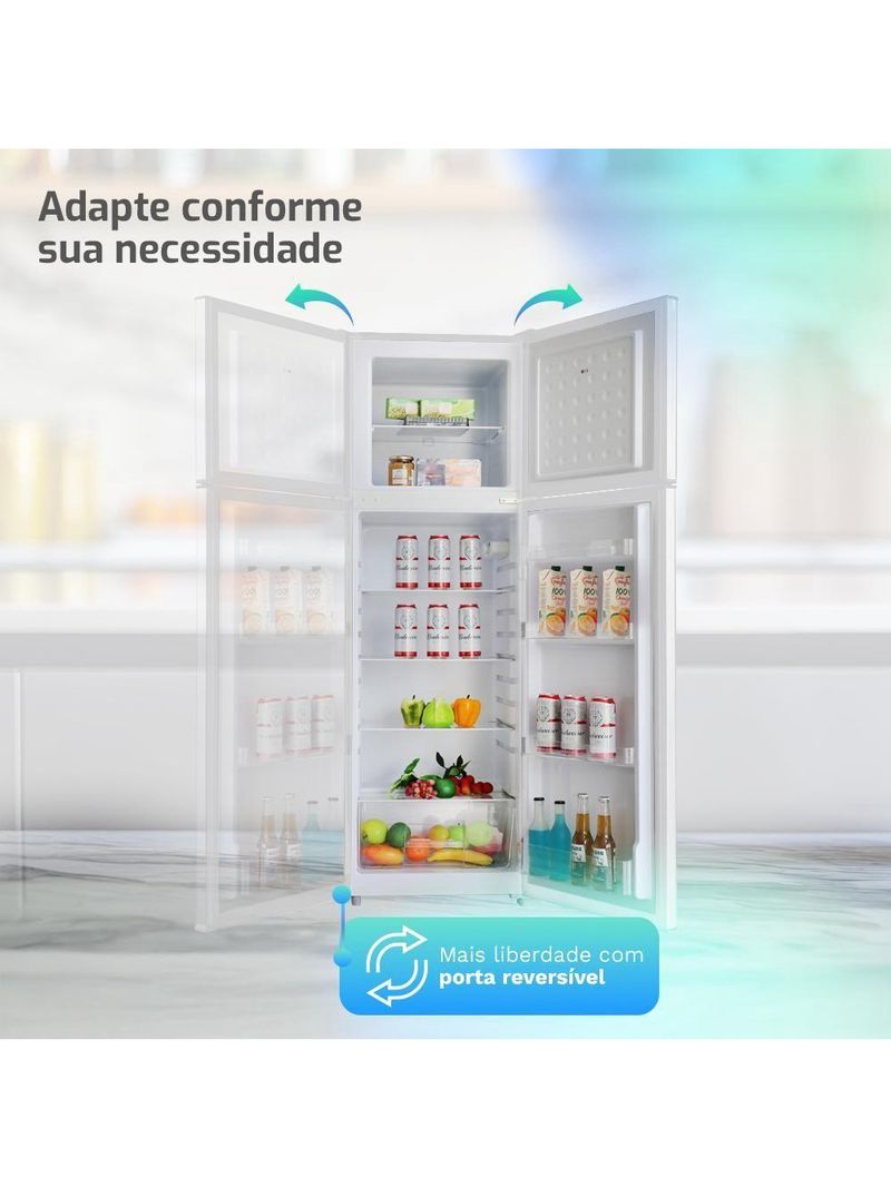 Geladeira Refrigerador HQ Defrost 290 Litros Branco HQ-290RDF 110V