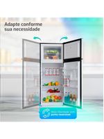 Geladeira Refrigerador HQ Defrost 230 Litros Cinza HQ-230RDF 220V