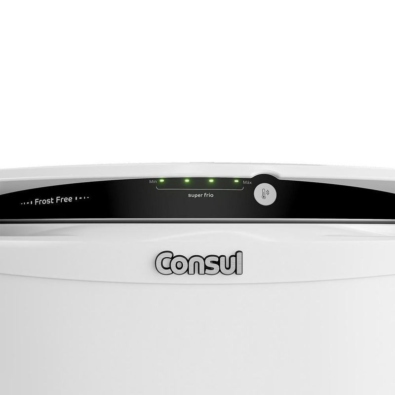 Geladeira Consul 297 Litros Frost Free Com Painel Externo Branca CRB36MB 110V