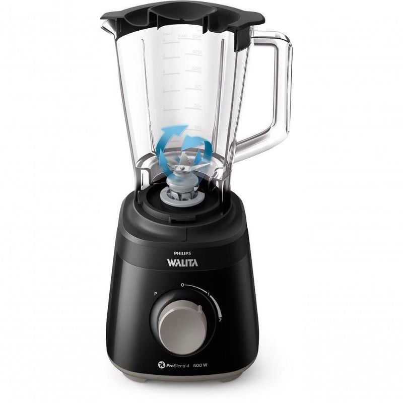 Liquidificador Philips Walita Daily RI2112-30 600W 2L Preto com Função Pulsar 220V