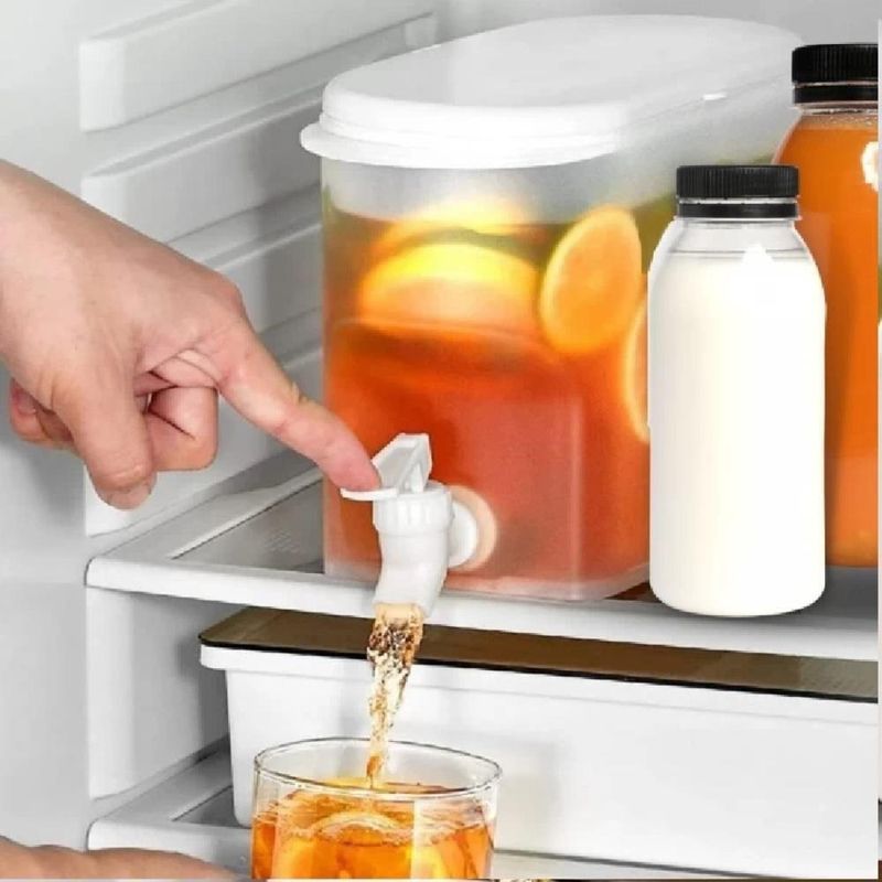 Suqueira Portatil Dispenser De Bebidas Suco Agua Camping Praia Geladeira Torneira 3,2l Grande