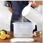 Suqueira Portatil Dispenser De Bebidas Suco Agua Camping Praia Geladeira Torneira 3,2l Grande