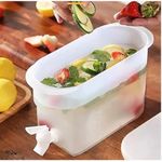 Suqueira Portatil Dispenser De Bebidas Suco Agua Camping Praia Geladeira Torneira 3,2l Grande