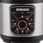 Panela de Pressão Eletrica Essencial 3L 700W Inox com Preto 127V