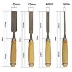 Kit Formao 4 Pecas Jogo Artesao Entalhar Madeira Esculpir Escultura Ferramenta Completo