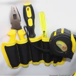 Bolsa Porta Ferramenta Impermeavel Cartucheira Alca Transversal Regulavel Amarela
