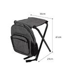 Mochila Termica Banqueta Dobravel Banco Portatil Bolsa Cooler Cadeira