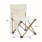 Cadeira Praia Camping Bolso Lateral 70cm