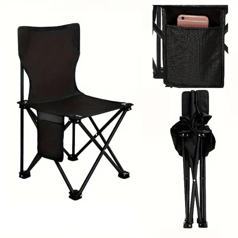 Cadeira Praia Camping Bolso Lateral 70cm