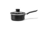 Panela com tampa 16x7cm 1,2l ebony preto brinox