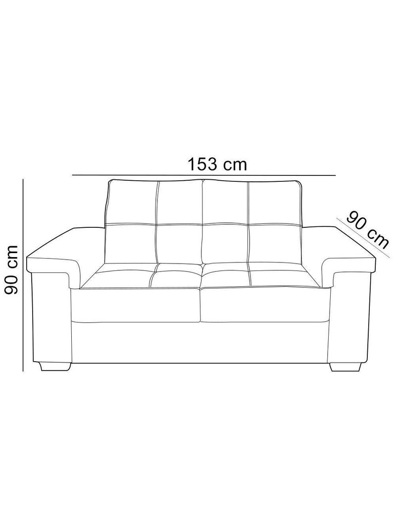Sofá 3 E 2 Lugares Para Sala De Estar Living Allon F04 Veludo Marrom Claro - Lyam Decor