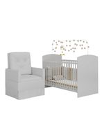 Berço Com Poltrona De Amamentação Ana Lívia Mp4069 Branco