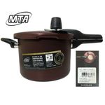 Panela de Pressão 6603 Fechamento Externo Alumínio 4,5L Marrom