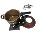 Panela de Pressão 6603 Fechamento Externo Alumínio 4,5L Marrom