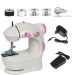 Kit Máquina de Costura Portátil Elétrica Yeet Reta 750 Pontos com Pedal Bivolt