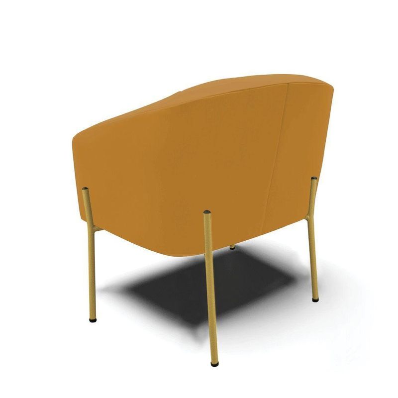 Poltrona Decorativa Stella D03 Sala De Estar Veludo Mostarda D'Rossi
