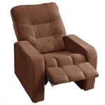 Poltrona Do Papai Reclinável Maldiva Terracota Tecido Suede Star Confort