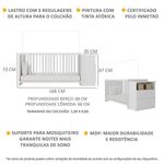 Berço Cômoda Com Poltrona De Amamentação Meu Bebê Multimóveis Mp4066 Branco/bege Branco/bege