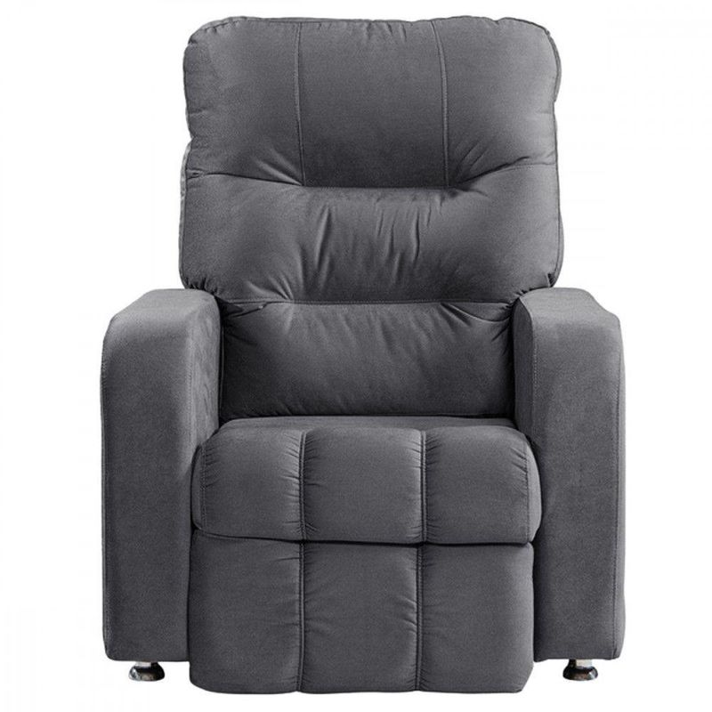 Poltrona Do Papai Reclinável Maldiva Tecido Suede Star Confort