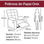 Poltrona Do Papai Reclinável Onix Veludo Terracota Matrix