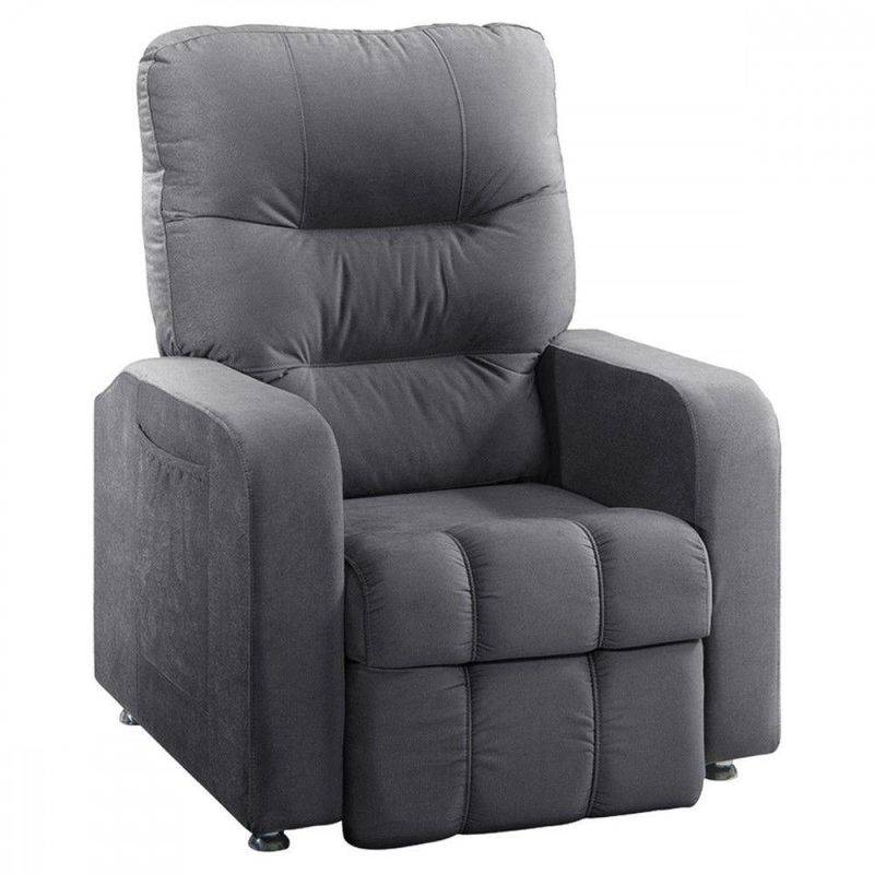 Poltrona Reclinável Do Papai Maldivas Tecido Suede Star Confort