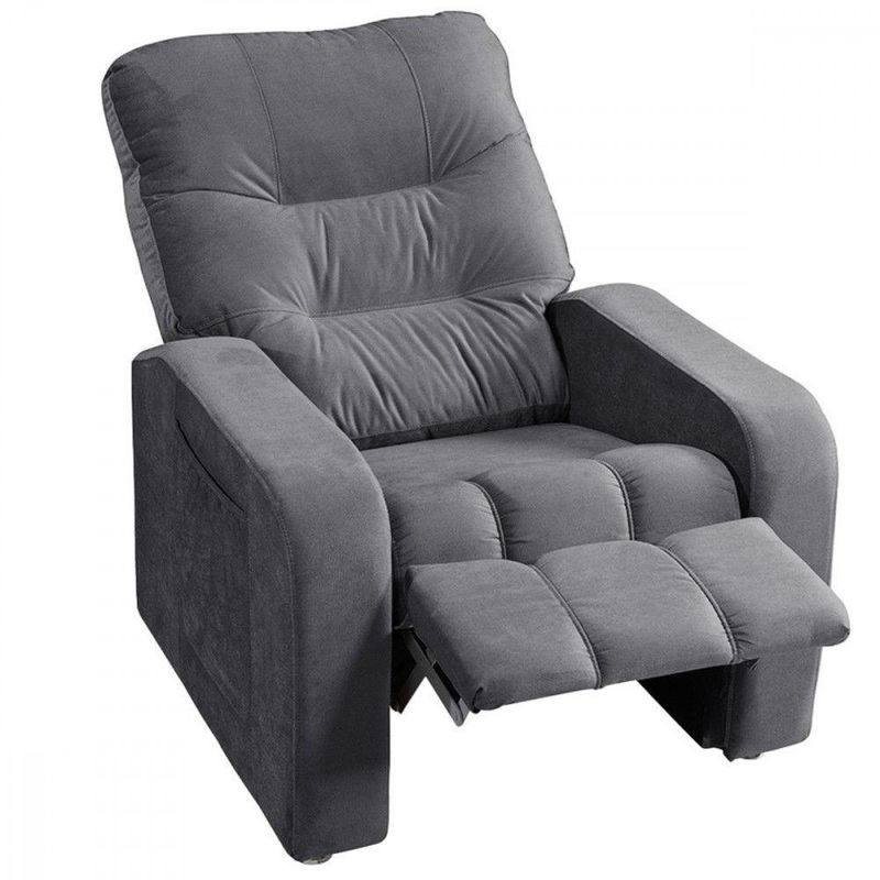 Poltrona Reclinável Do Papai Maldivas Tecido Suede Star Confort