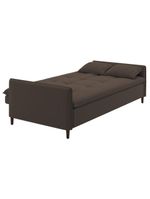 Sofá Cama Reclinável 3 Lugares E Almofadas Inclusas Multimóveis Cr45239 Marrom Marrom
