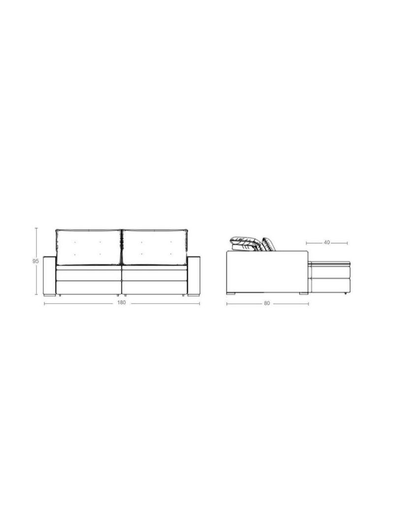 Sofá 2 Lugares Retrátil E Reclinável 180cm Multimóveis Cr45241
