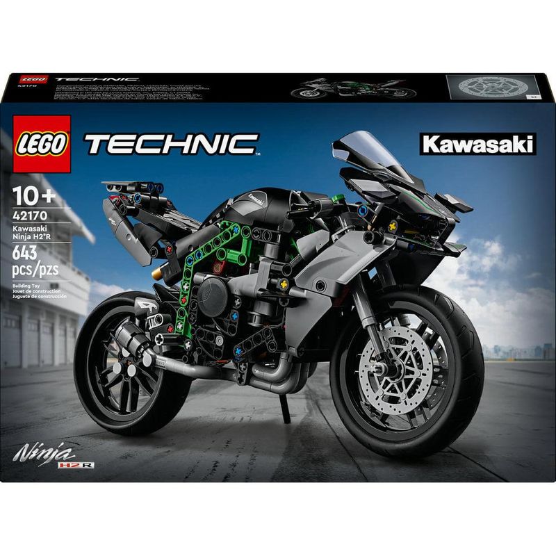 Lego technic motocicleta kawasaki ninja h2r; conjunto 42170
