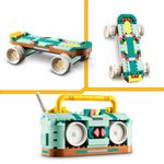 Lego creator patins retrô; brinquedo 3em1 31148