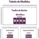 Jogo De Toalhas Gigante Itália Soft 2 Banhão + 2 Rosto + 2 Tapete Luxo 100% Algodão - Branco