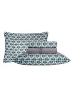 Jogo De Cama Duplo Queen 4 Peças 140 Fios 250x240cm Cael Realce Premium - Sultan
