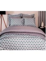 Jogo De Cama Duplo Queen 4 Peças 140 Fios 250x240cm Cael Realce Premium - Sultan