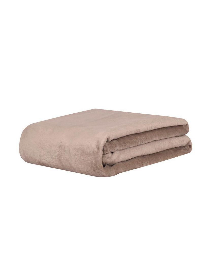 Cobertor Manta Super Soft 300g Casal 1,80mx2,20m Caqui Sonhare