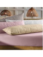 Porta Travesseiro Body Pillow Altenburg Malha Fio Penteado 100% Algodão Cinza Platinum