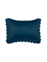 Porta Travesseiro Altenburg Bordados Em Cetim 300 Fios Amê Dark Blue
