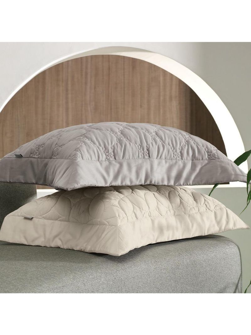 Porta Travesseiro Altenburg Cetim 300 Fios Heritage 50cm X 70cm Bege