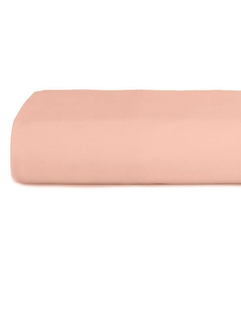 Lençol Com Elástico King Altenburg Percal 180 Fios Rosa Lunar