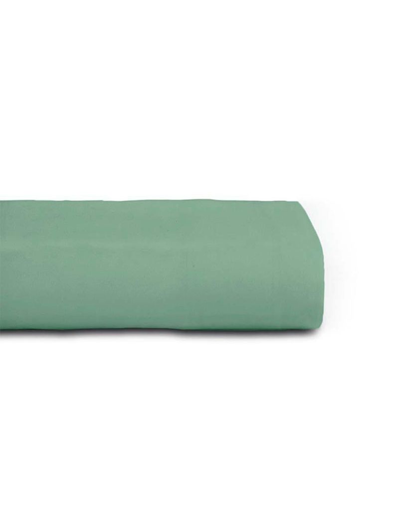 Lençol Com Elástico Casal Altenburg Toque Acetinado Verde Granito