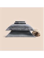 Jogo De Cama King Altenburg Haus Chambray De Algodão Spectro Cinza
