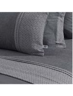 Jogo De Cama King Altenburg Haus Chambray De Algodão Spectro Cinza