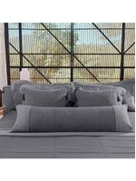 Jogo De Cama King Altenburg Haus Chambray De Algodão Spectro Cinza