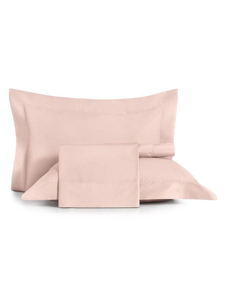 Jogo De Cama King 4 Peças Altenburg Algodão Lux 200 Fios Rosa Lille