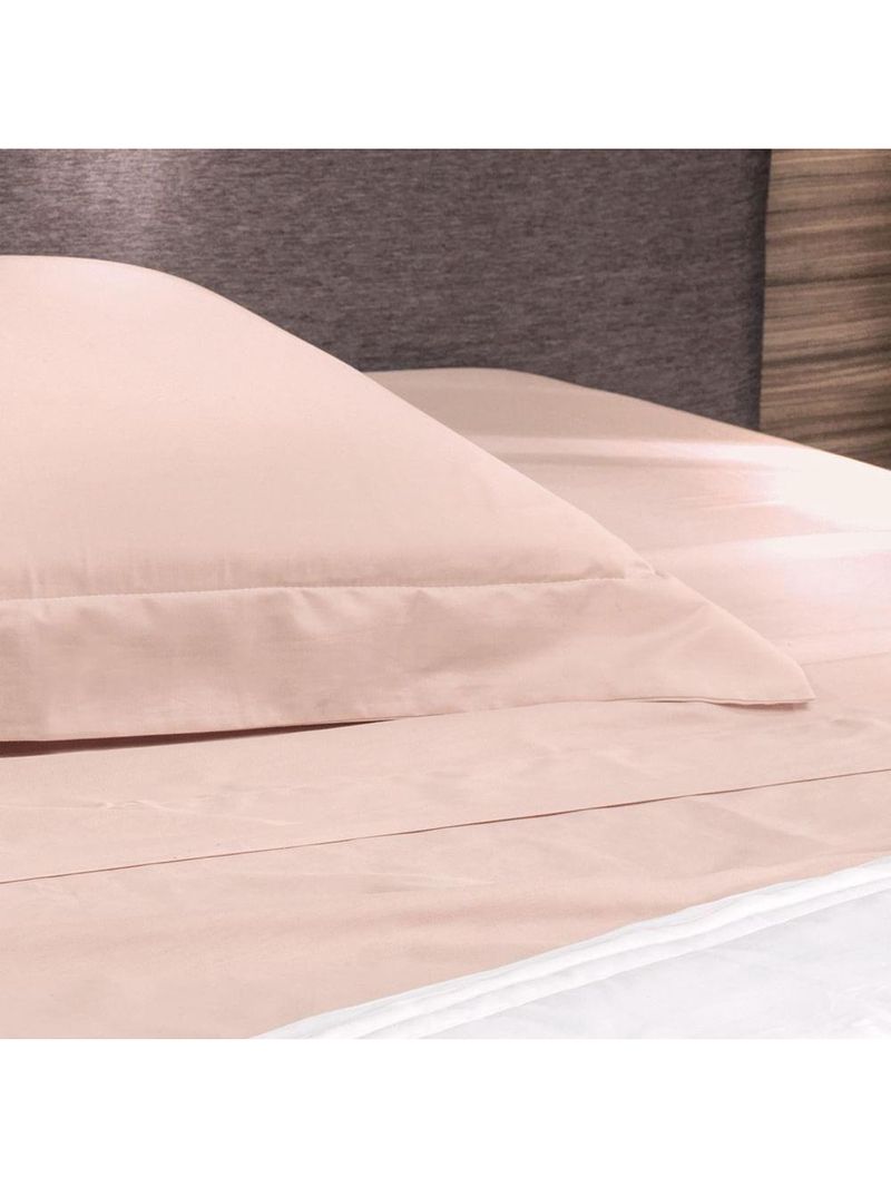Jogo De Cama King 4 Peças Altenburg Algodão Lux 200 Fios Rosa Lille