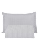 Kit Cobre Leito Colcha Bellini Solteiro Dupla Face Percal 300 Fios Textura Matelassê - Branco