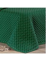 Kit Cobre Leito Vênus CasalLiso 3 Peças - Verde Esmeralda
