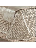 Kit Cobre Leito Fascínio Queen Cetim 10 Peças Bronze